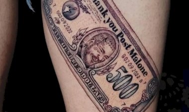 Barbeiro que cortou cabelo de Post Malone tatua homenagem ao cantor: 'Não é o valor, é o que a gorjeta fez'